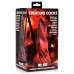 Красно-черный фантазийный фаллоимитатор Hell Kiss Twisted Tongues Silicone Dildo - 18,8 см красный с черным 