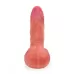 Телесный силиконовый фаллоимитатор на присоске - 16,5 см телесный 