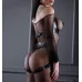 Черная портупея-топ из мягкой кожи Sex Game черный M-L