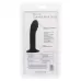 Черный анальный фаллоимитатор Silicone Curved Anal Stud черный 