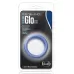 Голубое люминесцентное кольцо Silicone Glo Cock Ring голубой 
