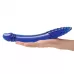 Синий двусторонний стеклянный стимулятор 11’’ Double-sided Glass Dildo For G-Spot P-Spot Stimulation - 28 см синий 