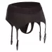 Черные трусики для страпона Thong with Garter размера S/M черный S-M
