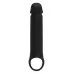 Черная насадка-удлинитель с вибрацией Vibrating Extender With Remote черный 