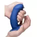 Синий гибкий фаллоимтатор Thick Phallic Dildo - 17,5 см синий 