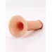 Полый страпон на ремнях 8’’ Hollow Silicone Strap-on телесный с черным 