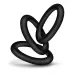 Набор из 3 черных эрекционных колец Black Small Penis Rings черный 