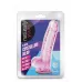 Розовый фаллоимитатор 6 Inch Crystalline Dildo - 15,2 см розовый 