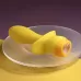 Желтая анальная вибропробка Mellow Yellow - 13,5 см желтый 