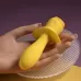 Желтая анальная вибропробка Mellow Yellow - 13,5 см желтый 