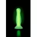 Зеленая, светящаяся в темноте анальная втулка Victor Glow - 10 см зеленый 