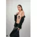 Черные пэстисы Gipsy с кисточками черный 