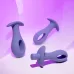 Набор из 3 анальных пробок с вибропулей Hole Punch Plug Set сиреневый 