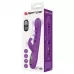 Фиолетовый вибростимулятор-кролик с шариками для точки G Sabien - 24 см фиолетовый 