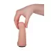Пояс-трусики с 2 насадками Exotic-Alice - 18 и 10,5 см телесный с черным 