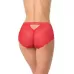 Женские ажурные трусики-слипы бежевый XL